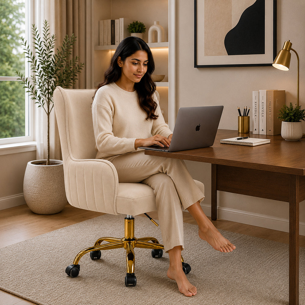 Adan Office Chair |Beige