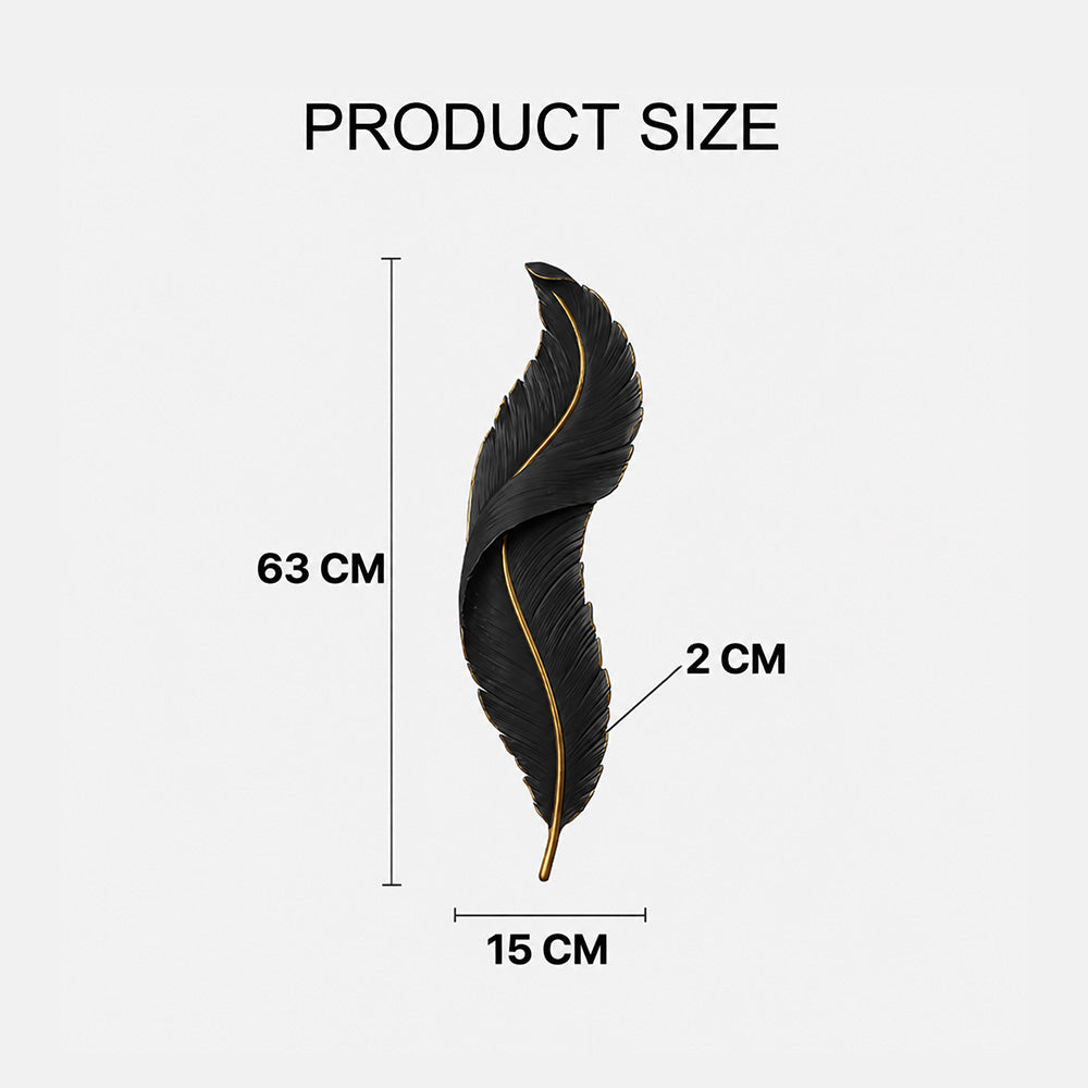 Nature Inspired Feather LED Wall Light