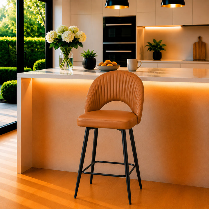 Doe Buck Elmore Bar Stool|Tan