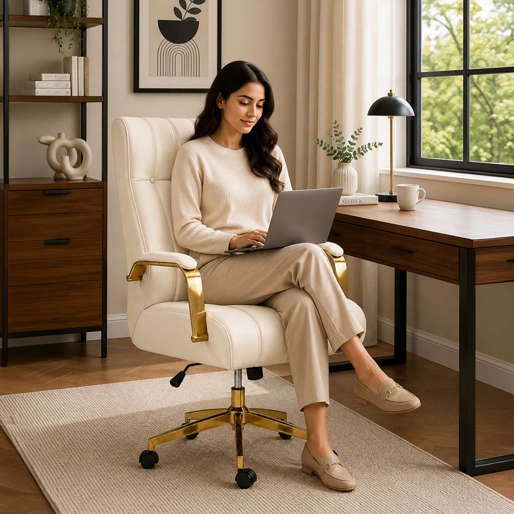Derrus Office Chair |Beige