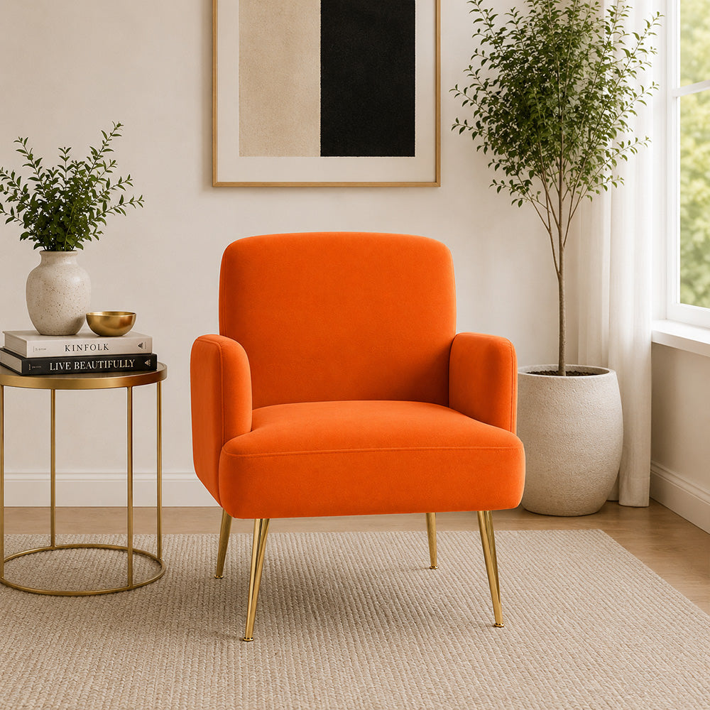 Esme Accent Chair|Orange