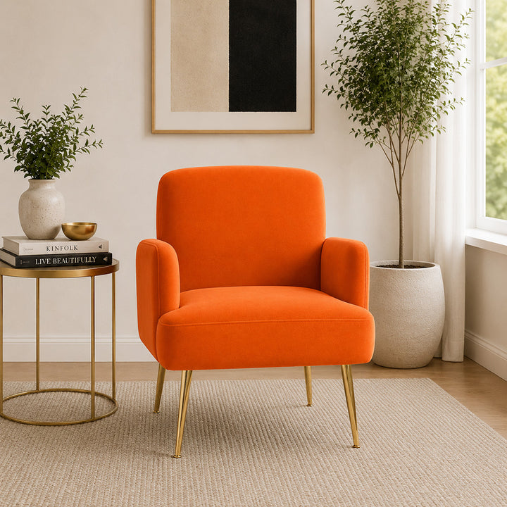 Esme Accent Chair|Orange