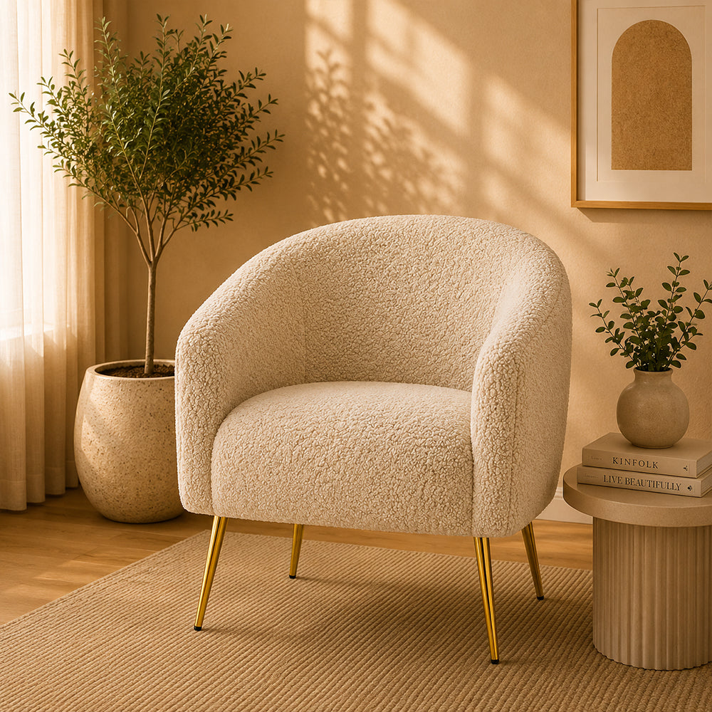 Herrin Accent Chair| Beige