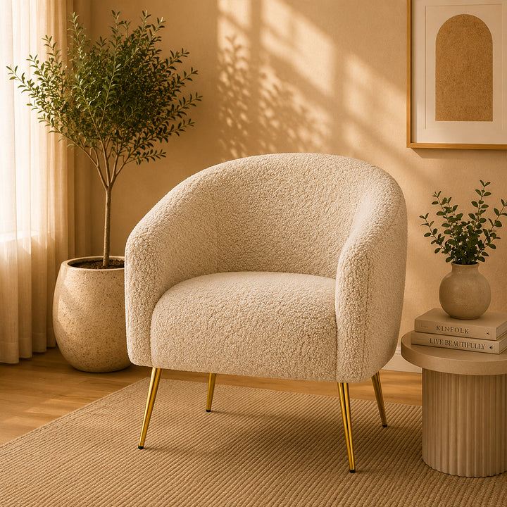 Herrin Accent Chair| Beige
