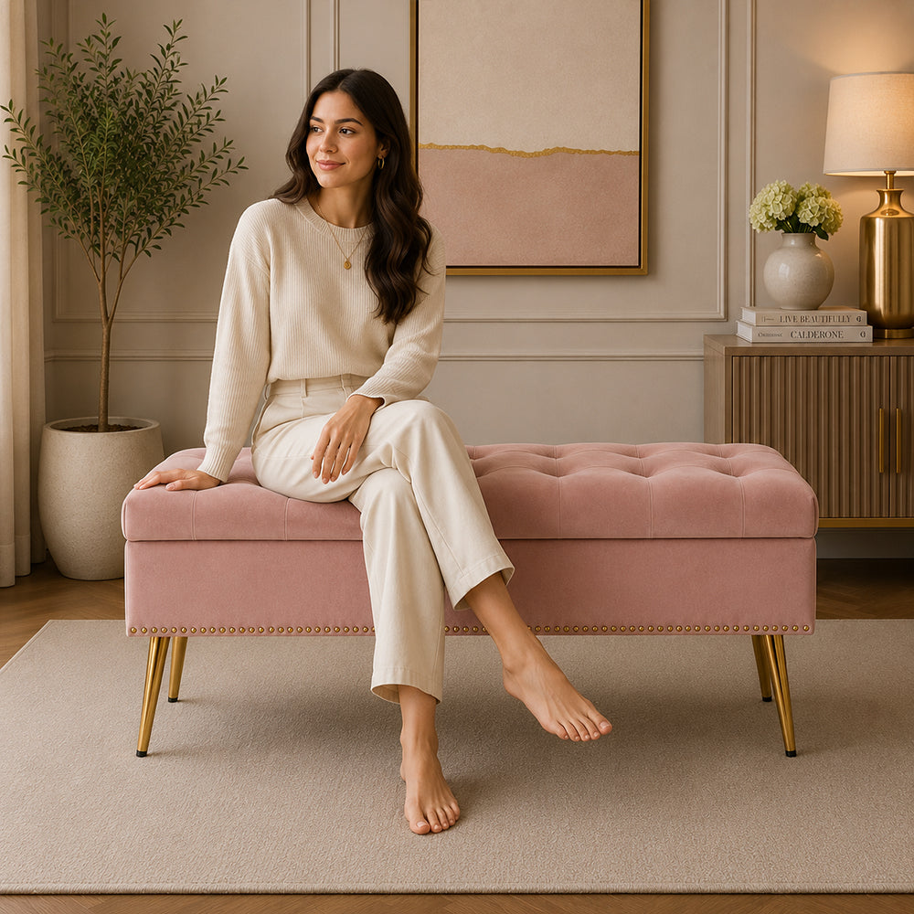 Doe Buck Cove bench|Pink