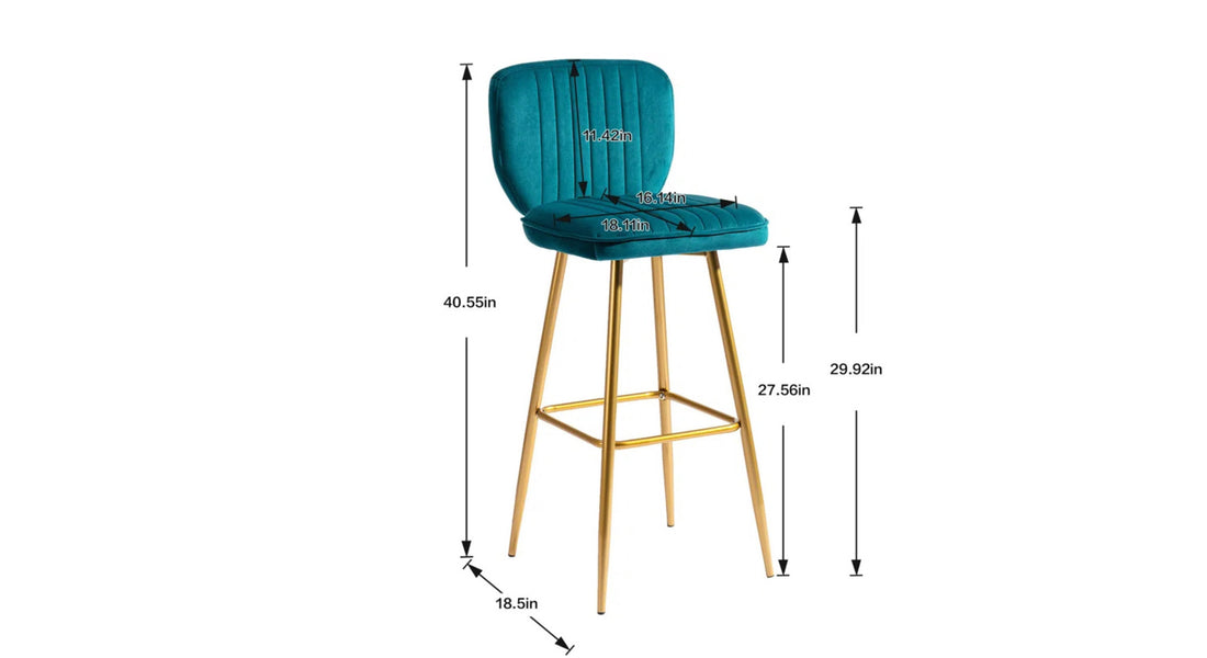 Rafael Bar Stool - Teal