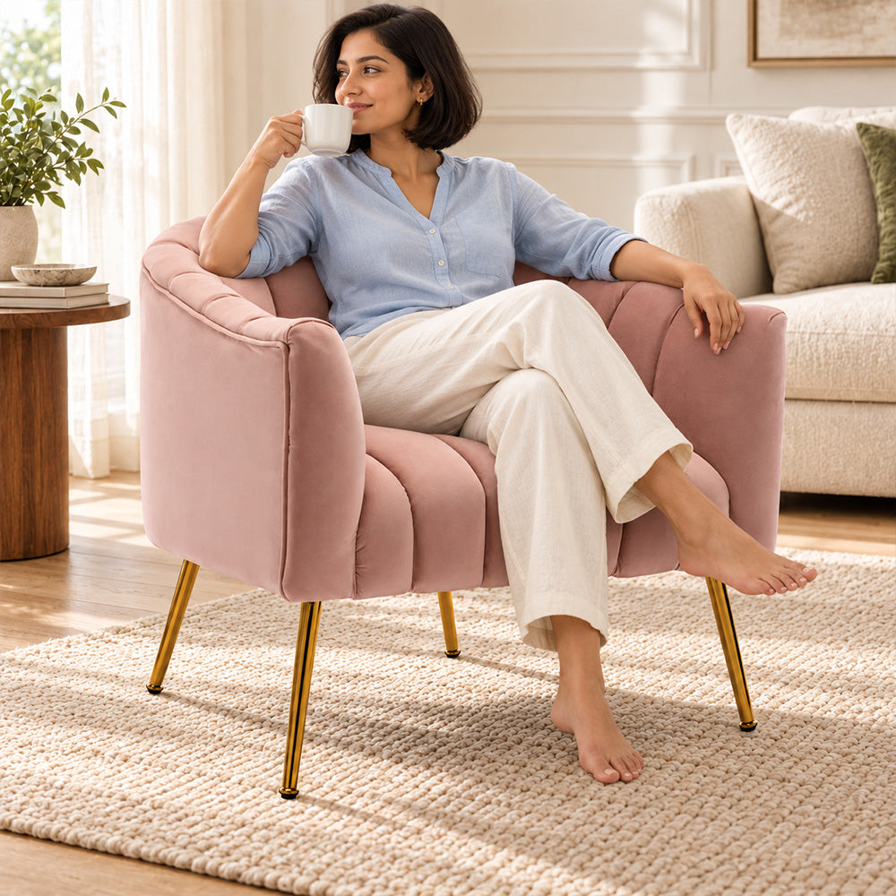 Jella Velvet Accent Chair