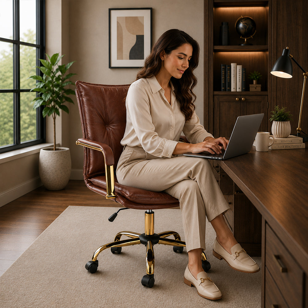 Marlon Office Chair| Brown