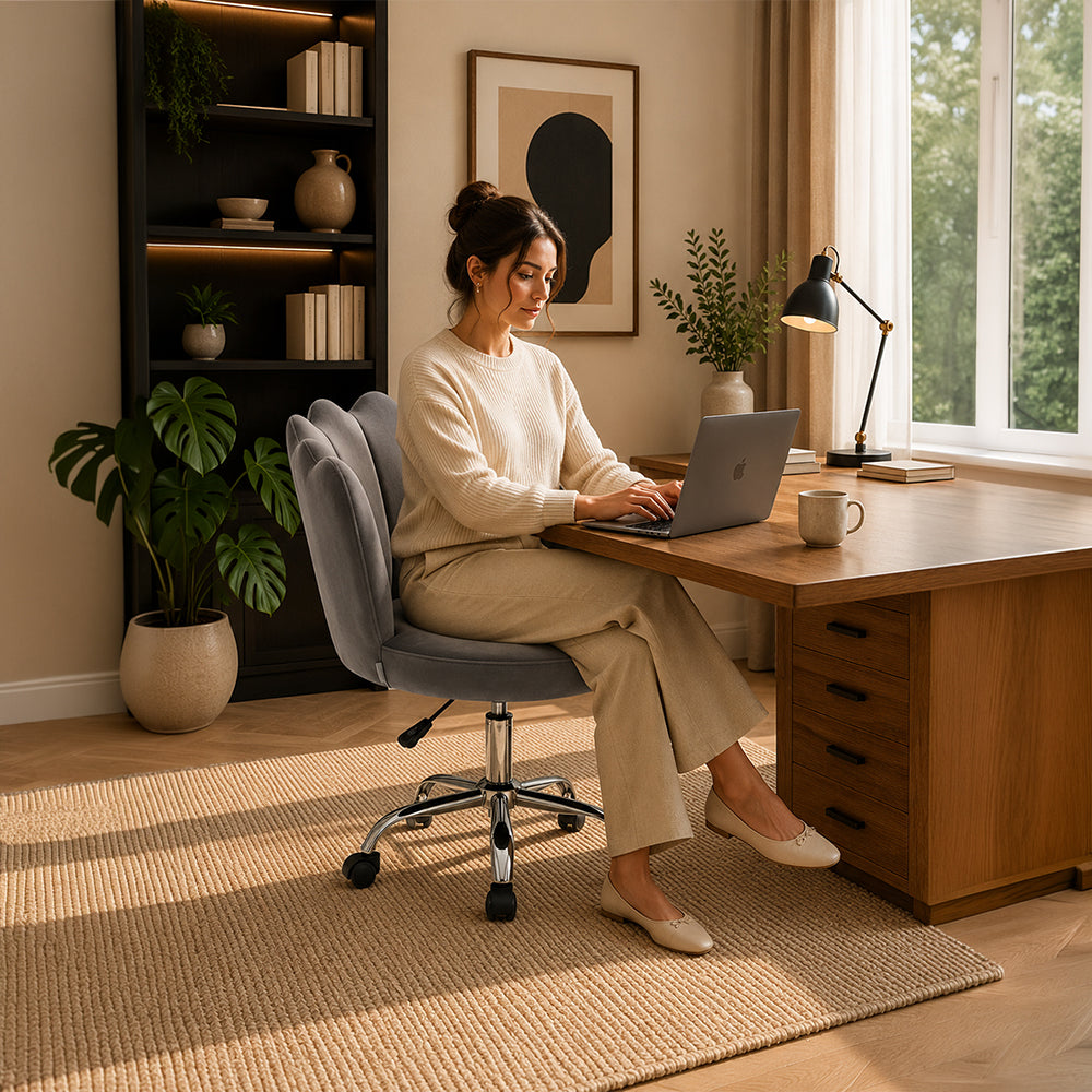 Preglo Office Chair| Grey