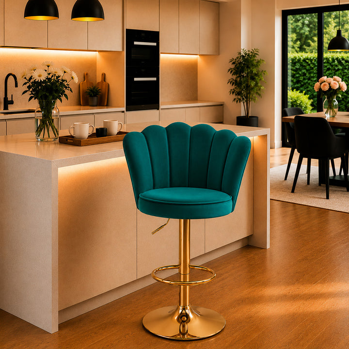 Doe Buck Avidan Bar Stool|Teal