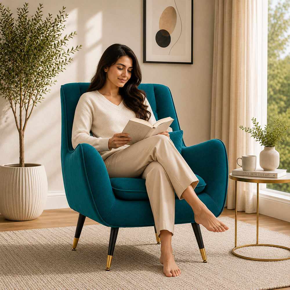 Dowdle Accent Lounge Chair | Teal