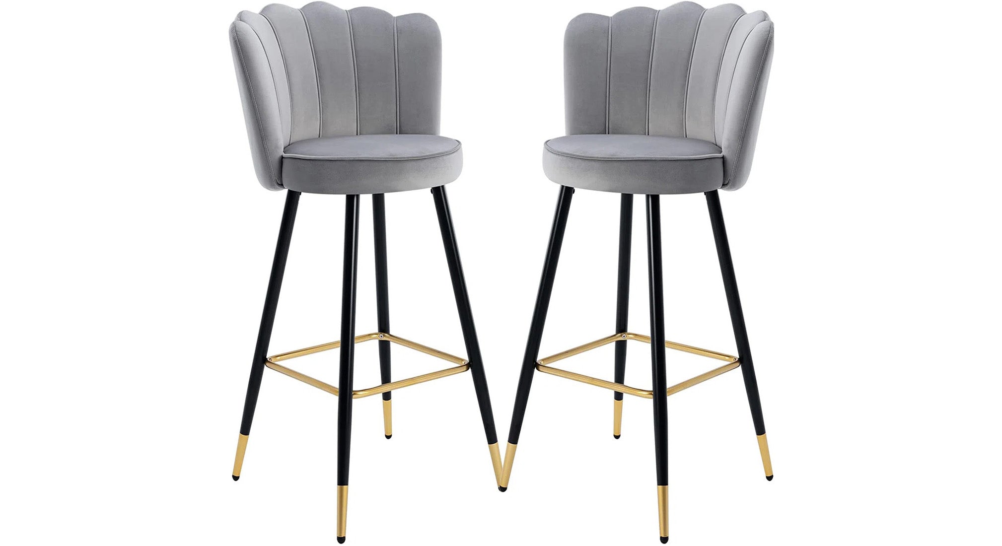 Flower Counter Stool - Grey