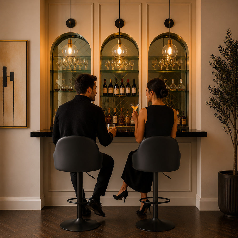 DoeBuck Fressia Barstool|Black