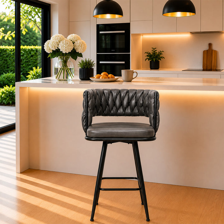 Doe Buck Presley Bar Stool|Grey