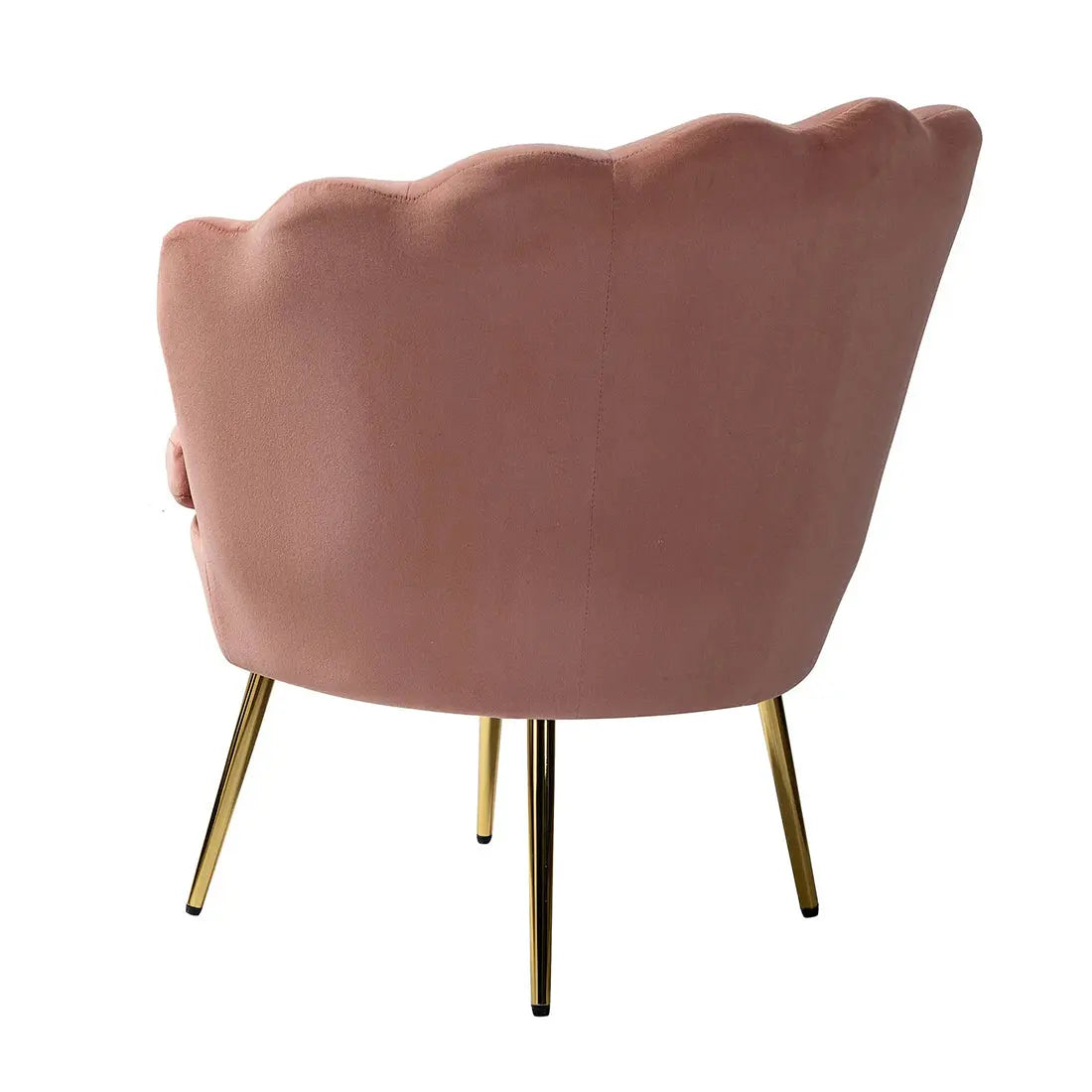 Shell Motif Accent Chair – Pink