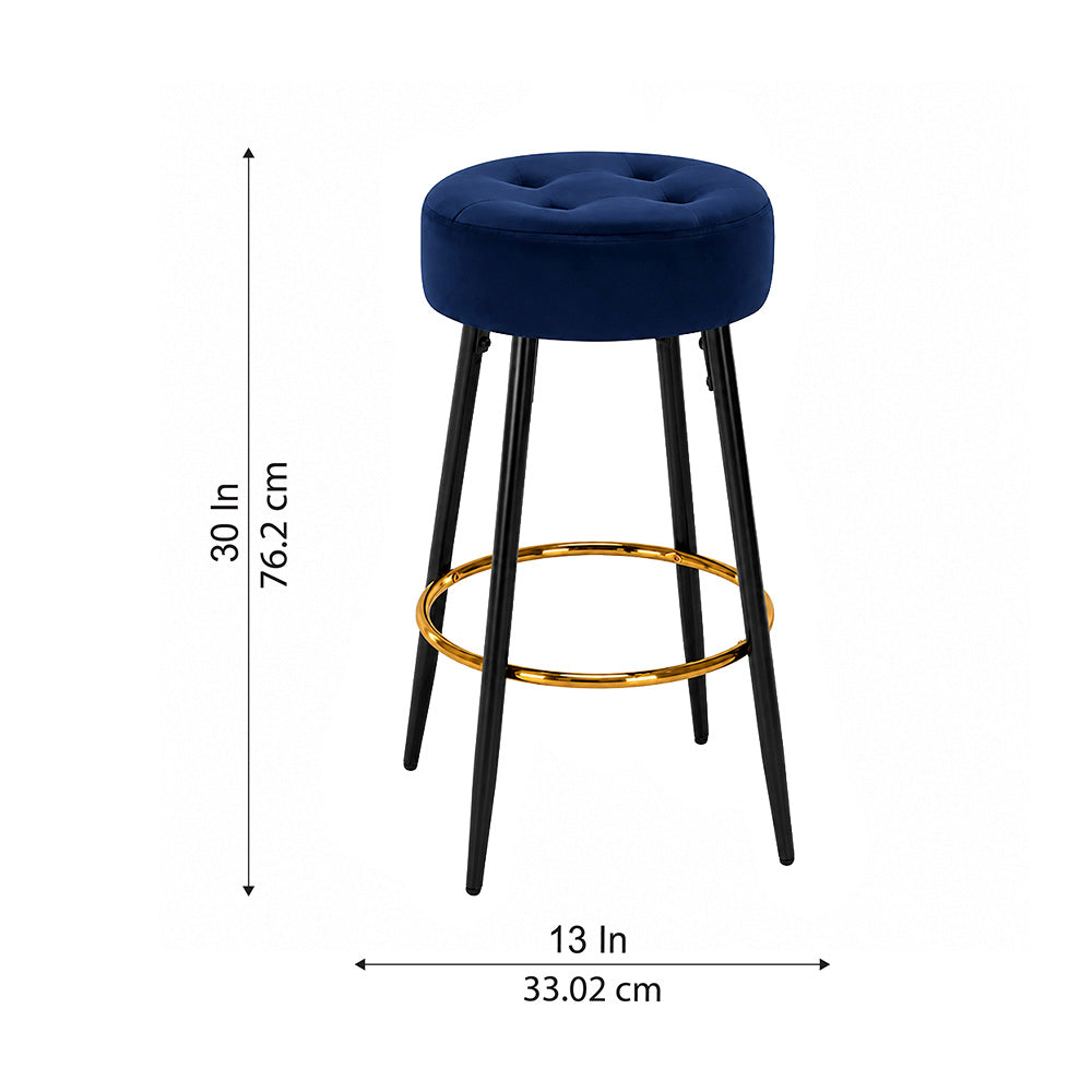 Doe Buck Deria Barstool|Blue