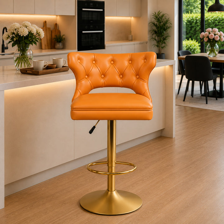 Doe Buck Verona Barstool|Tan