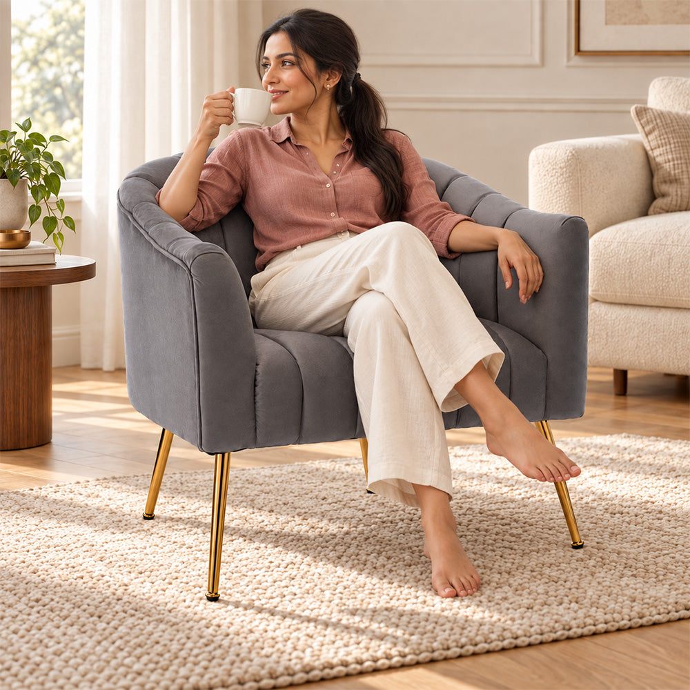 Jella Velvet Accent Chair