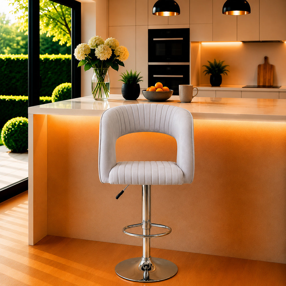 Doe Buck Dee Swiel Bar Stool|Grey