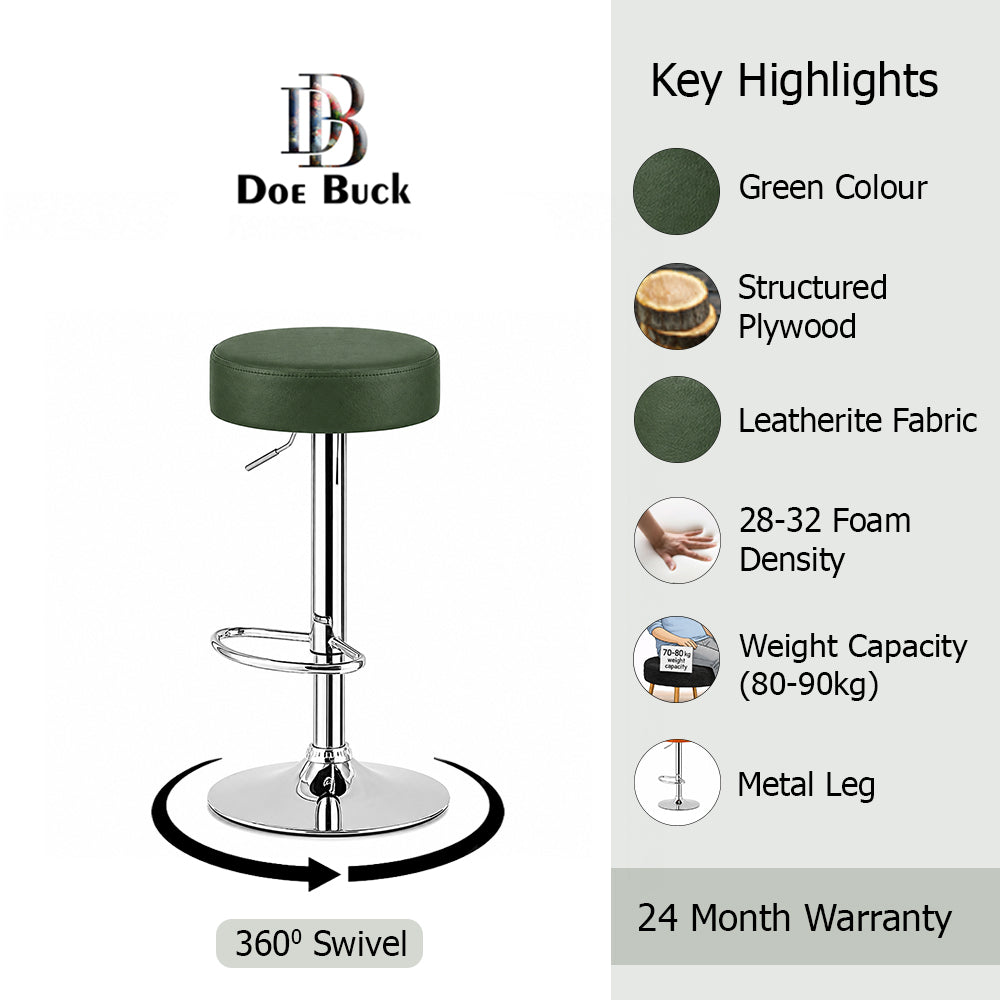 Doe Buck linon Barstool|Green