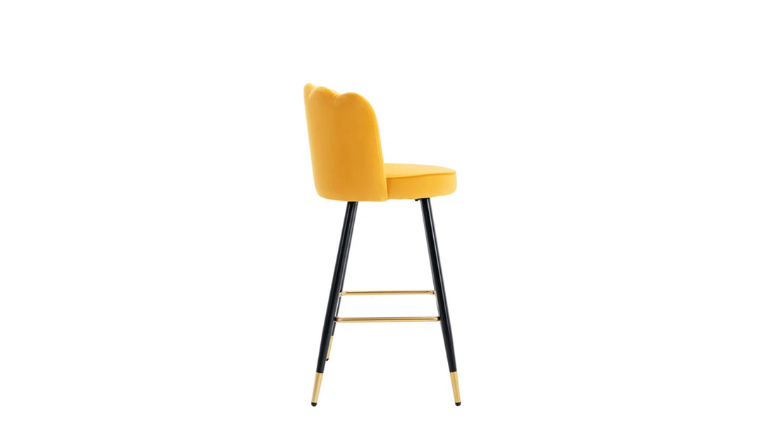 Flower Counter Stool - Yellow