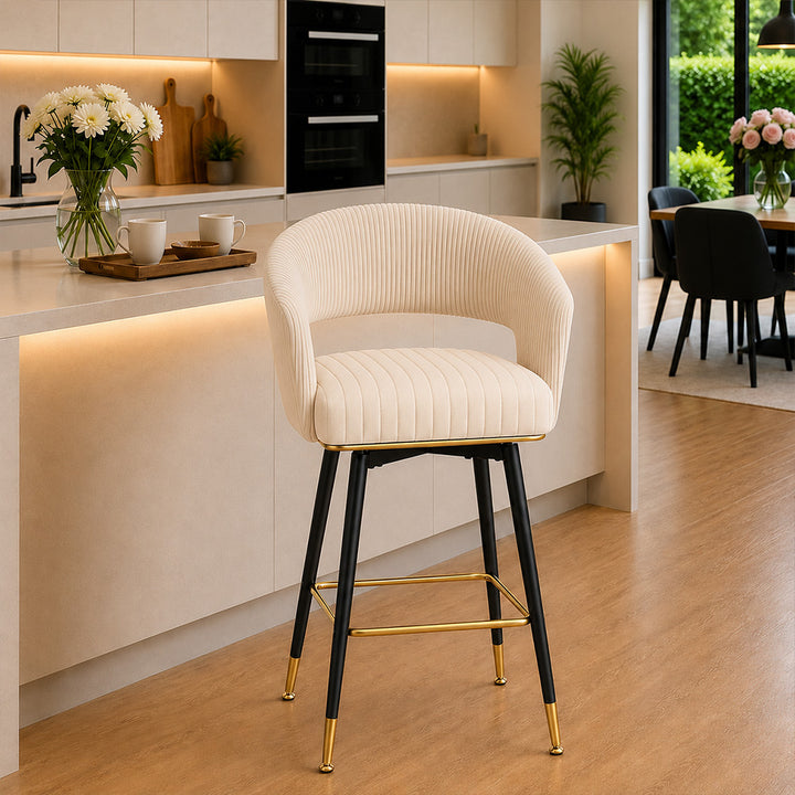 Doe Buck Mixoy  Barstool|Beige