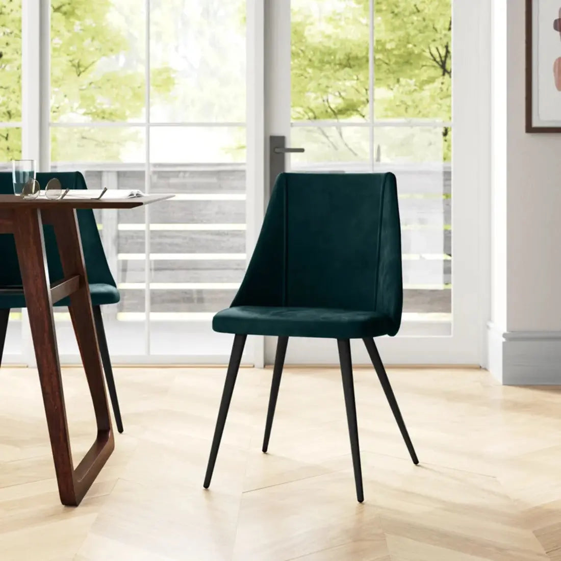 Mitzi Modern Side Chair – Green