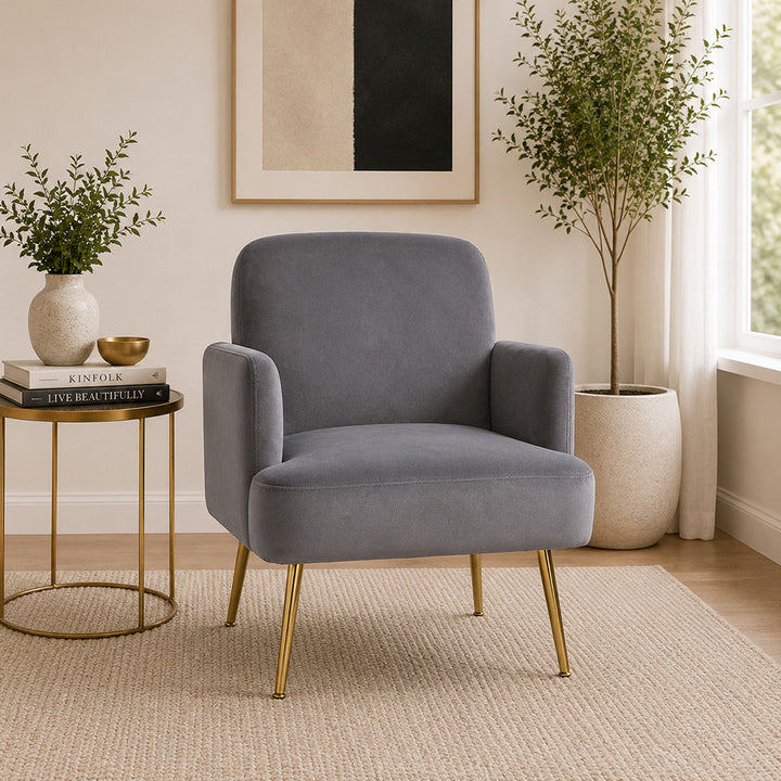 Esme Accent Chair|Grey