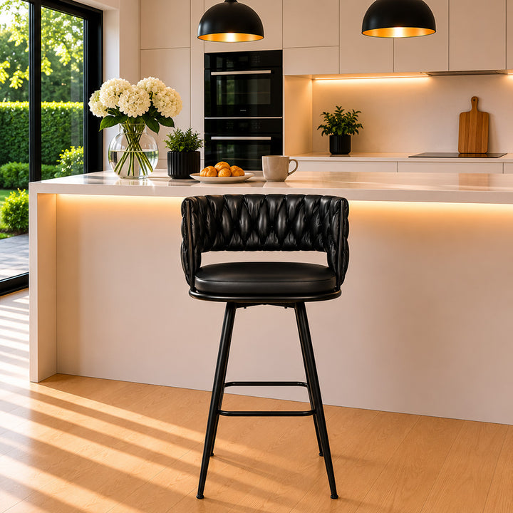 Doe Buck Presley Barstool|Black