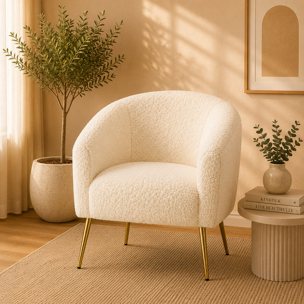 Herrin Accent Chair| White