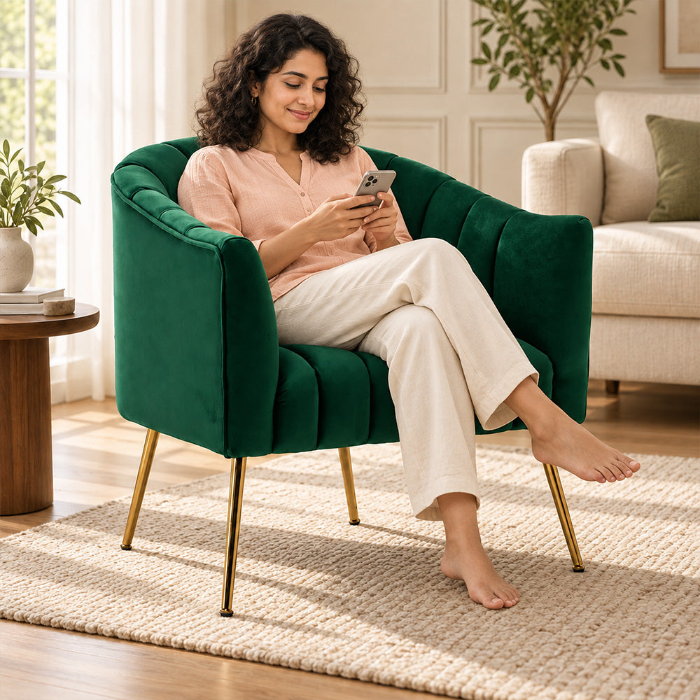 Jella Velvet Accent Chair
