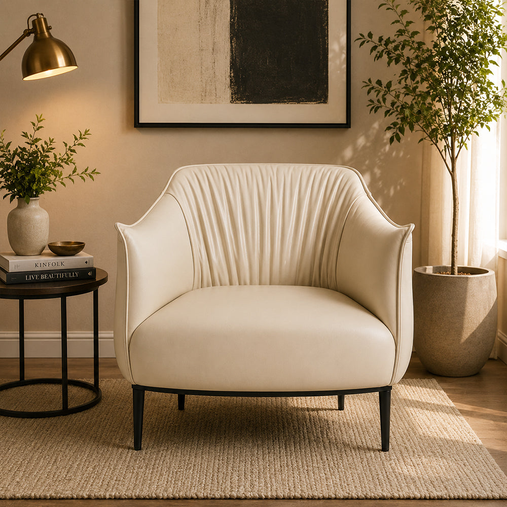 Almeda Lounge Chair| Beige