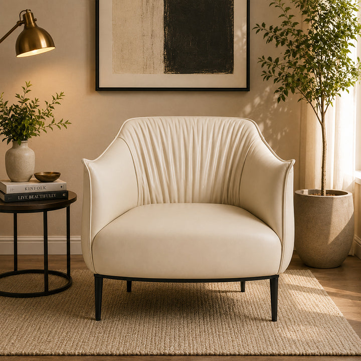 Almeda Lounge Chair| Beige
