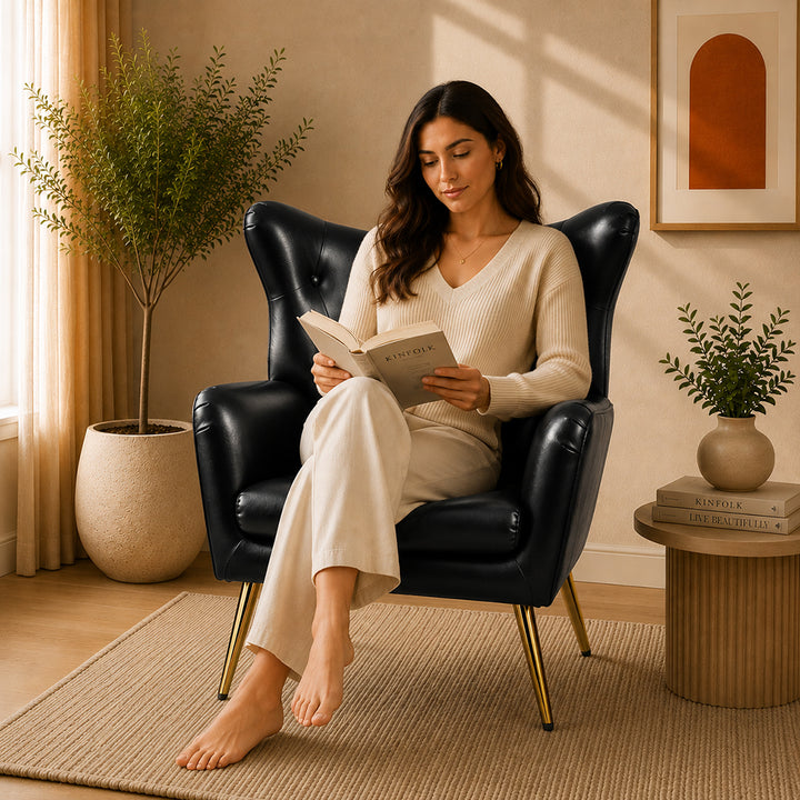 Haddly Lounge Chairs| Black