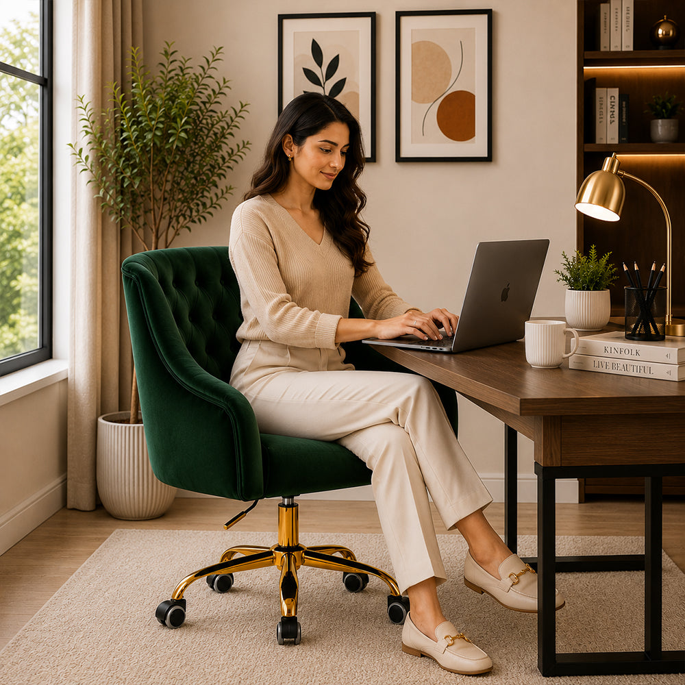 Clemence Office Chair |Green