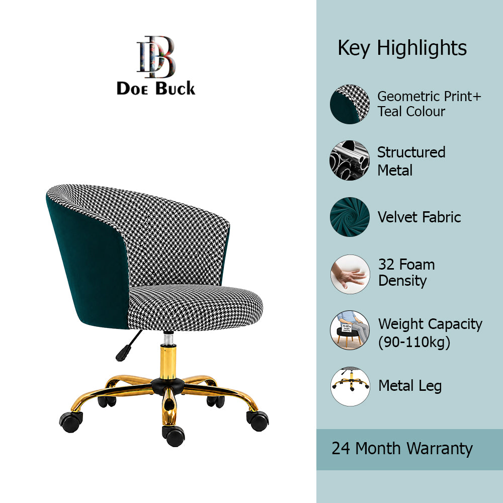 paolo Office Chair| Teal