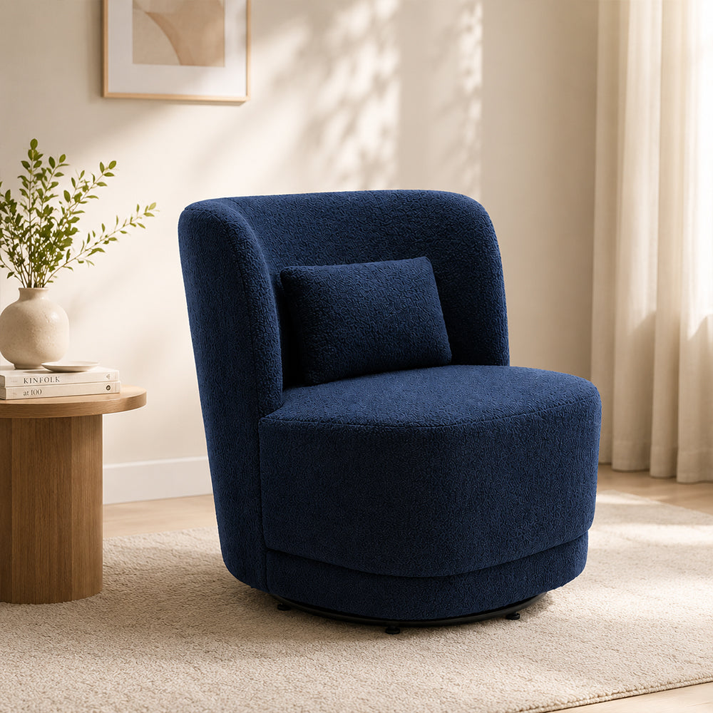 Doe Buck Schillar Lounge Chair|Blue