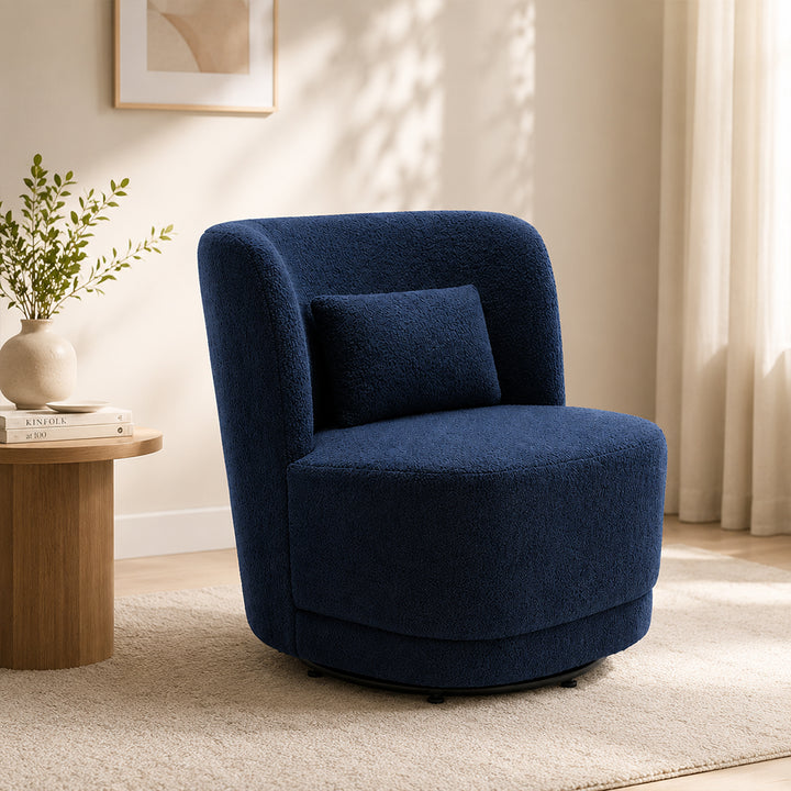 Doe Buck Schillar Lounge Chair|Blue