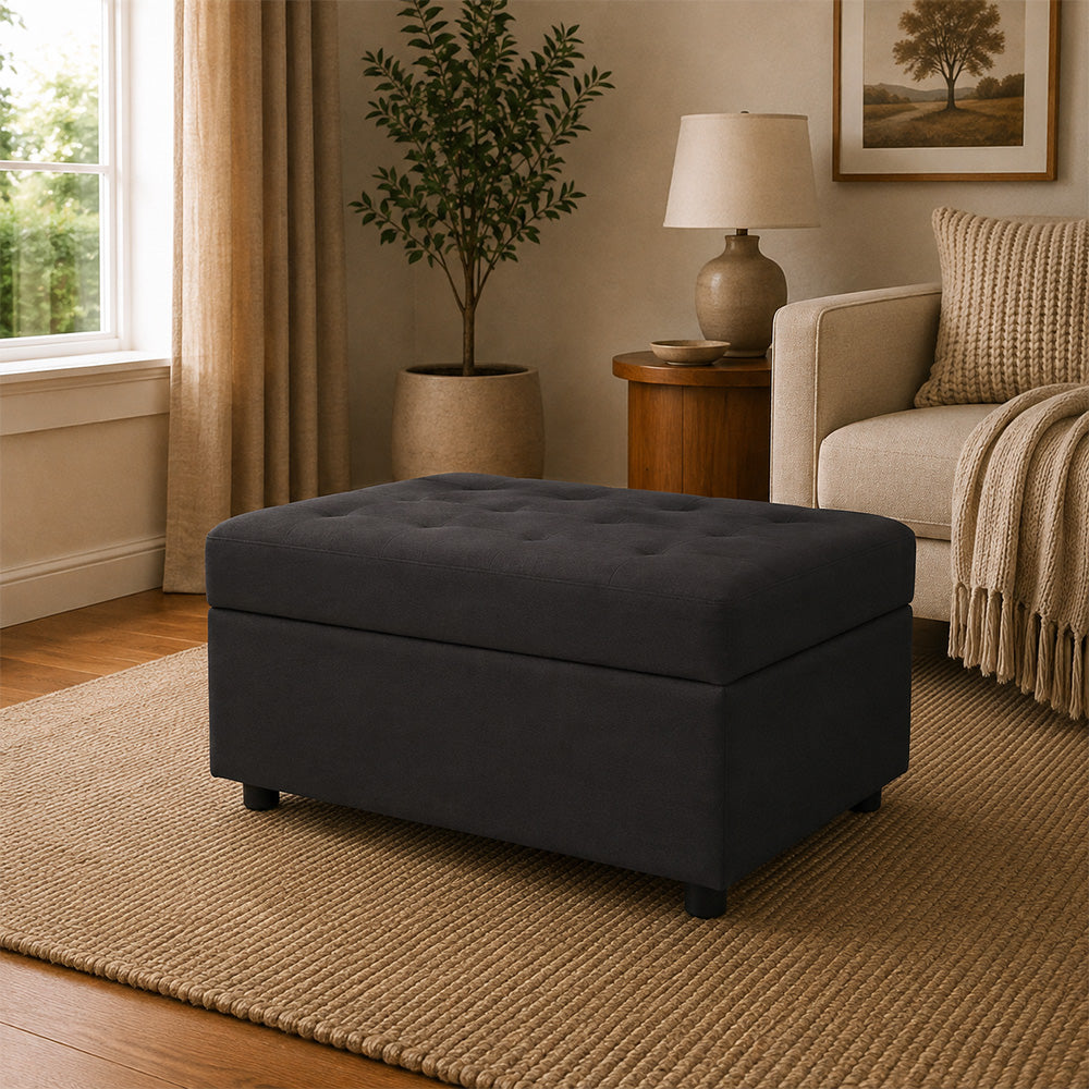 Tufted Storage Ottoman