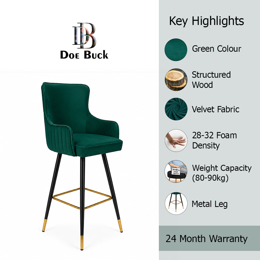 Doe Buck Nolen Barstool|Green