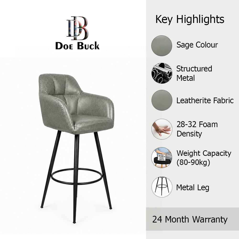 Doe Buck Cayden BarStool|Sage