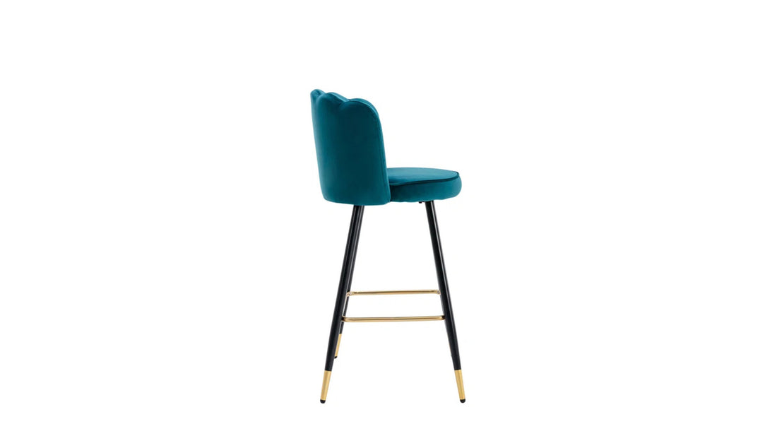 Flower Counter Stool - Teal