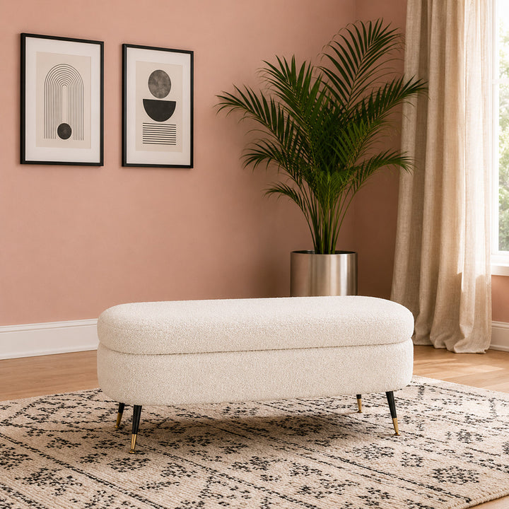 Doe Buck Hilbert bench|White