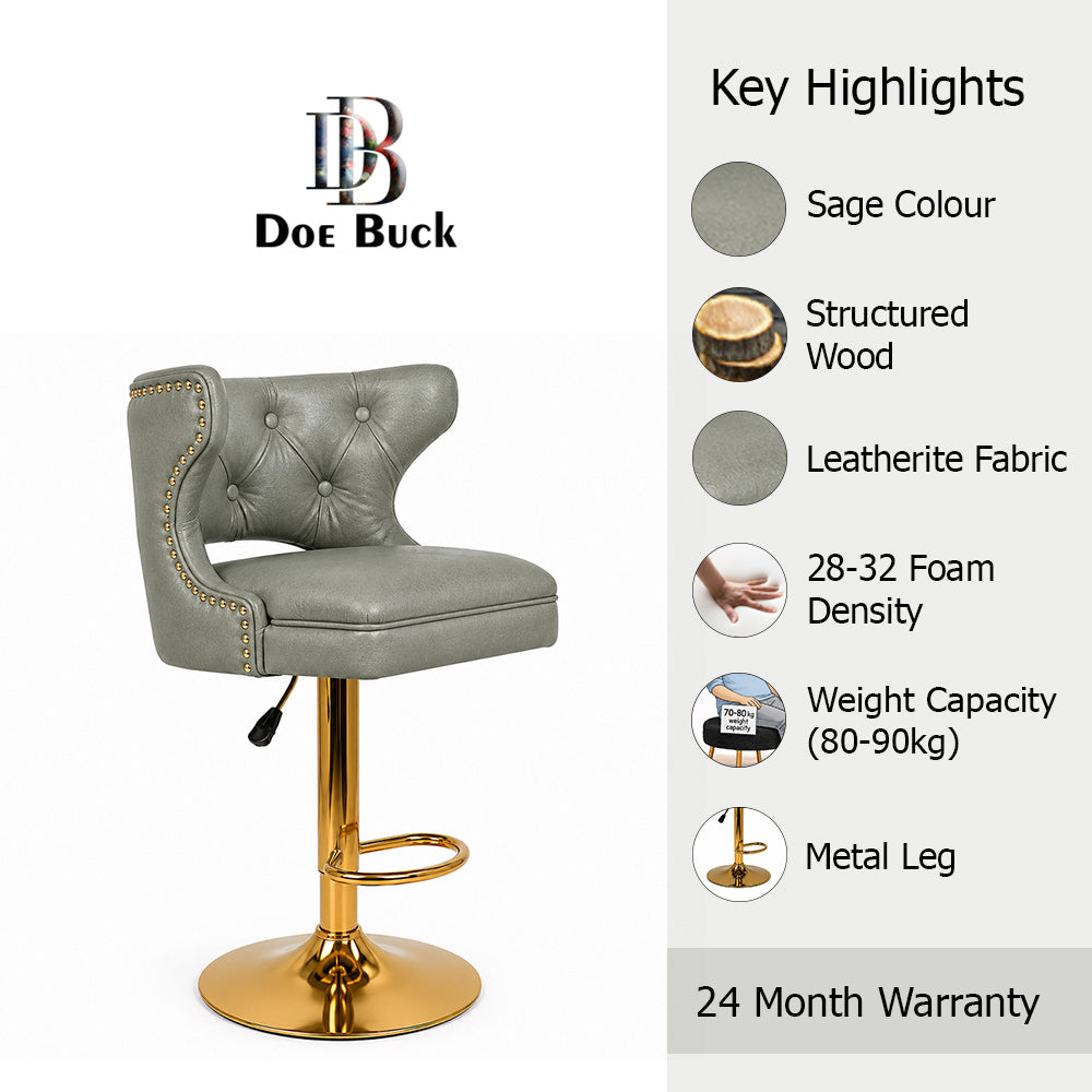 Doe Buck Verona Barstool|Sage