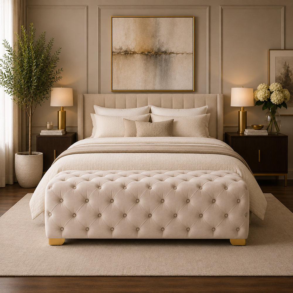 Doe Buck velora bench|Beige