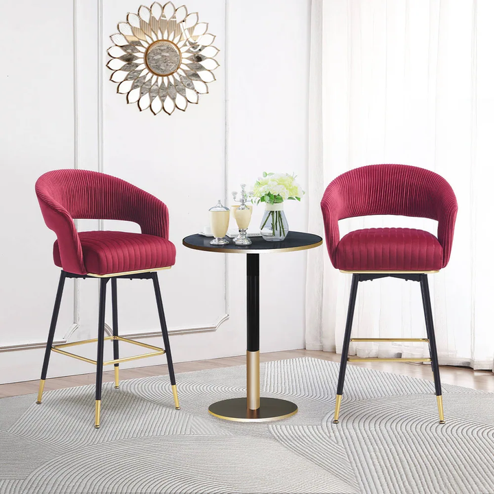 Mixoy Bar Stool - Burgundy