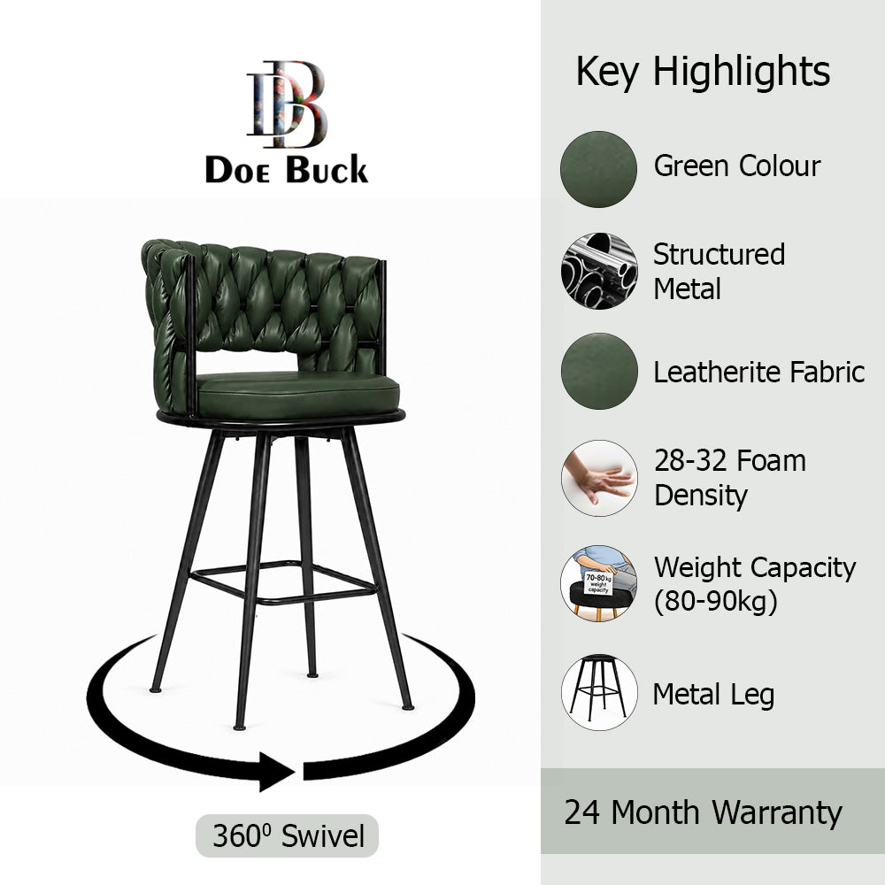 Doe Buck Presley Barstool|Green