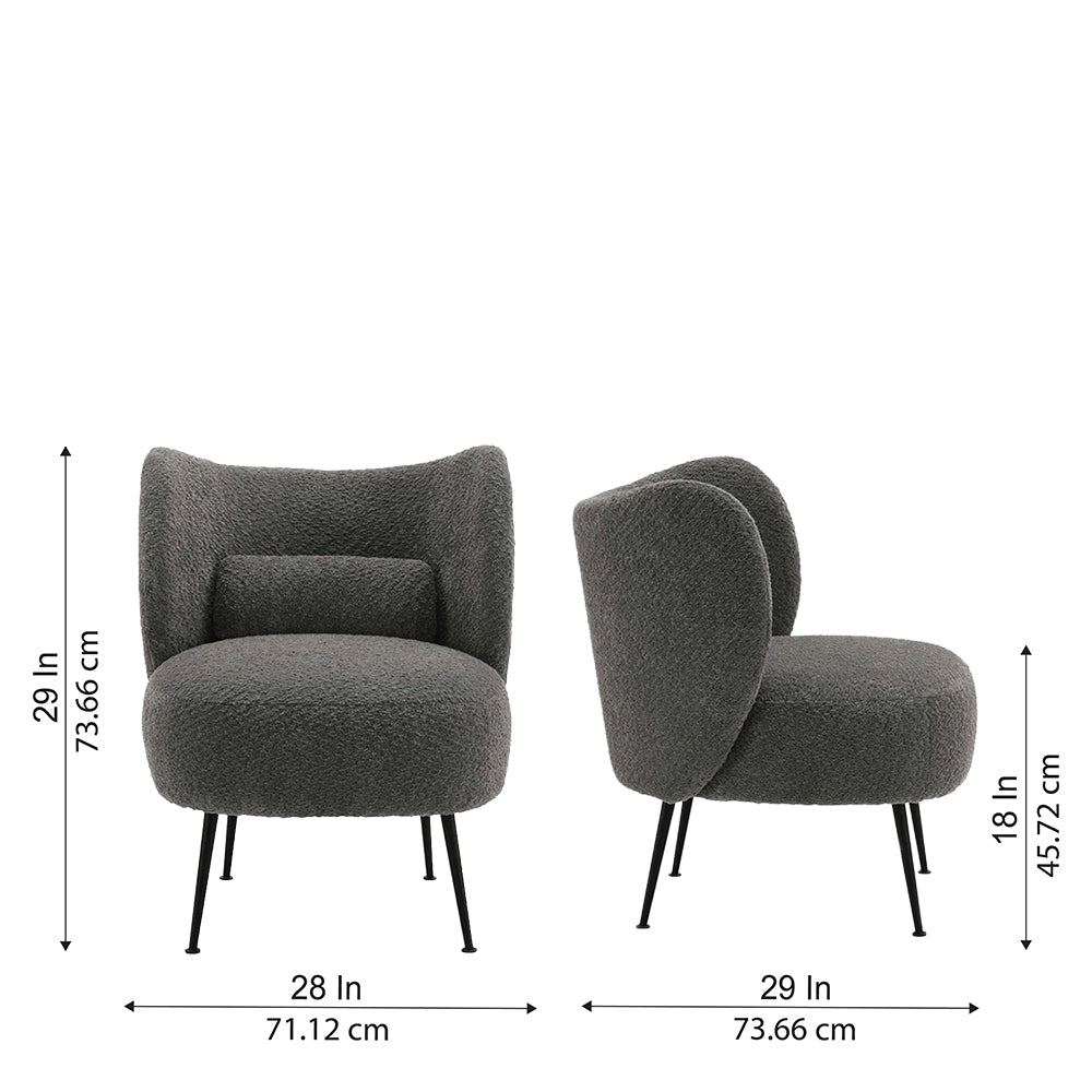 Collin Accent Chair| Grey