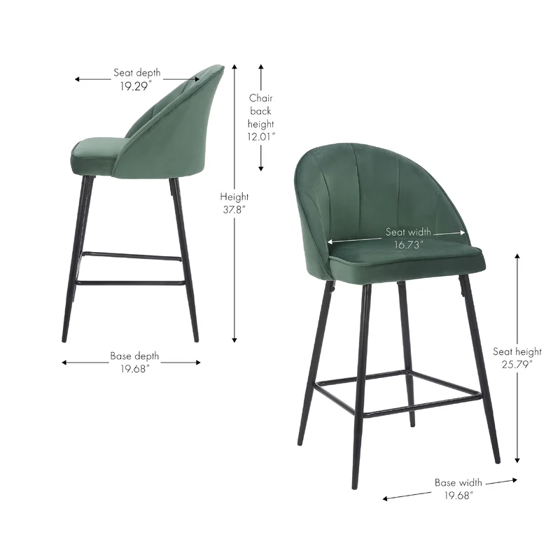 Hindmen Counter Stool - Green