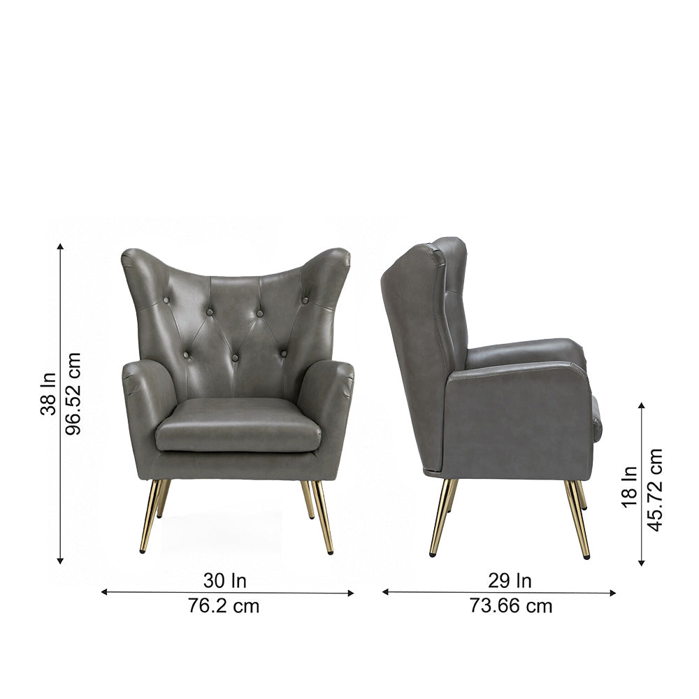 Haddly Lounge Chairs| Grey